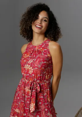 Aniston CASUAL Sommerkleid, mit fantasievollem Blumendruck
