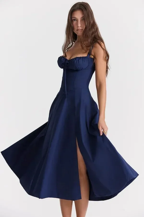 Carmen | Bequemes Bustier-Sommerkleid mit Blumendruck