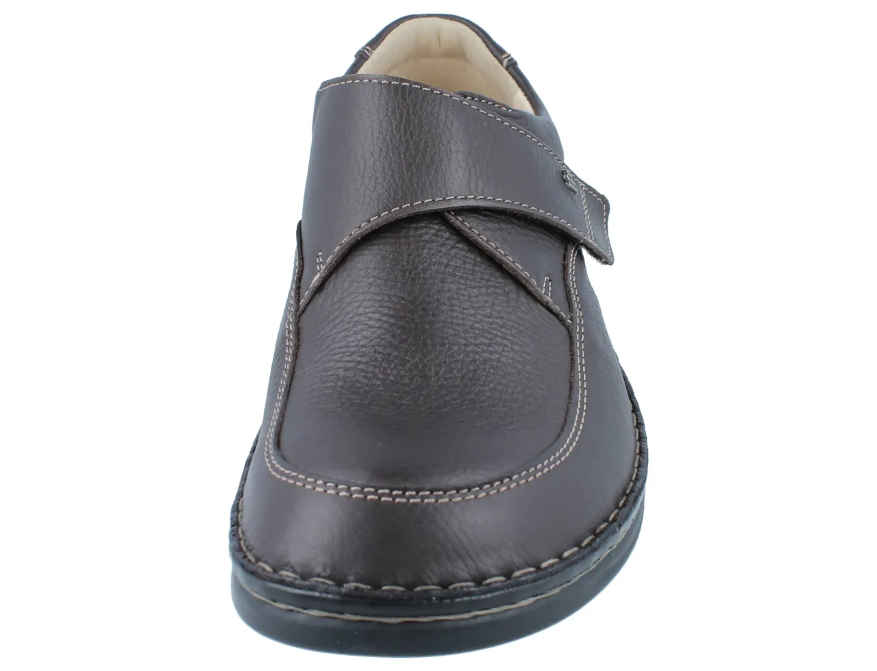 FINN COMFORT Braga Herren Kletthalbschuhe braun Glattleder