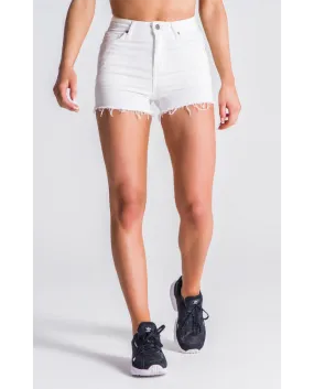 Gianni Kavanagh White Peekaboo Shorts
