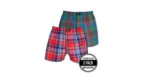 Herren-Boxershorts Meatfly Doug rosa/grün XXL