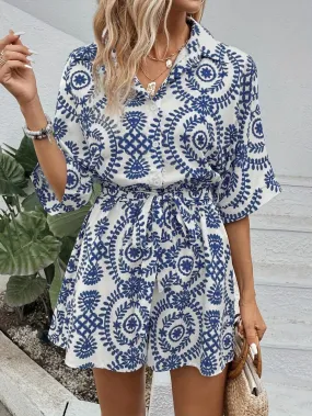 Merle | Stylischer Blumen-Shorts-Romper
