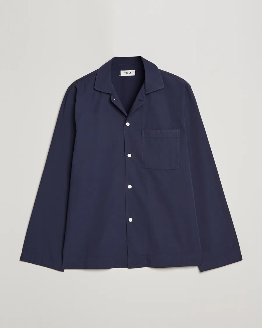 Poplin Pyjama Shirt True Navy
