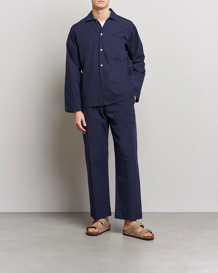 Poplin Pyjama Shirt True Navy