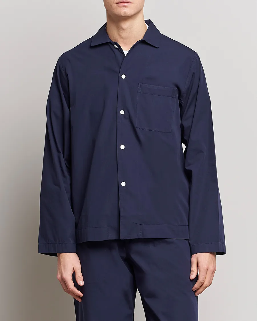 Poplin Pyjama Shirt True Navy