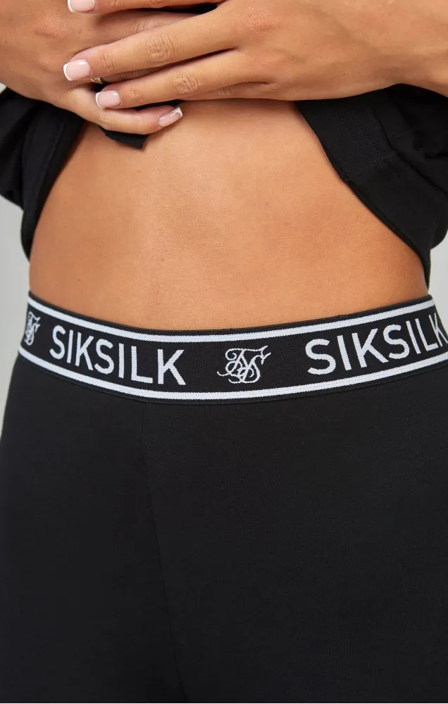 Sik Silk Black Essential Tape Cycle Shorts