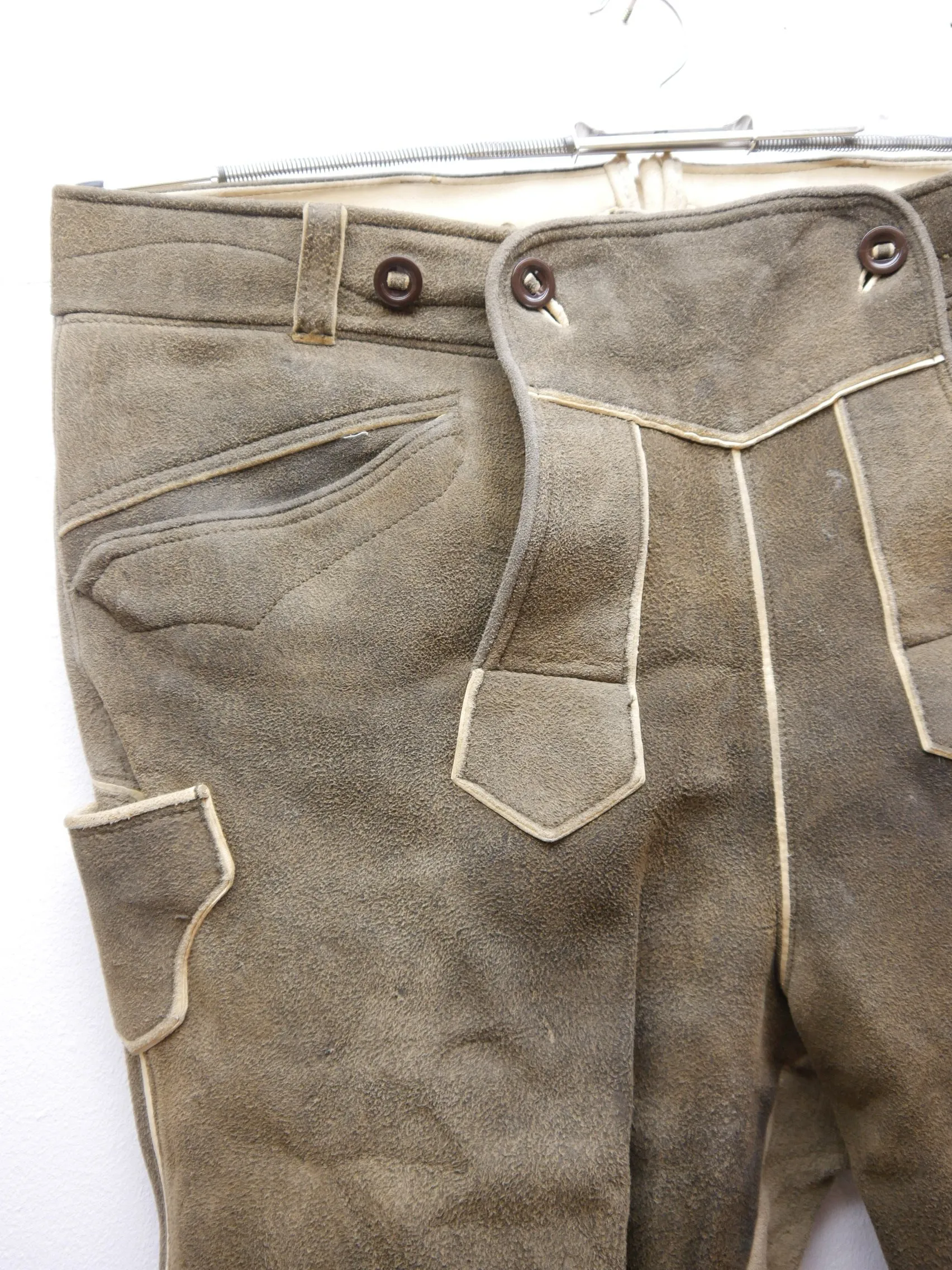 Säckler Lederhose butterweiches Hirschleder Krachlederne Kniebund Gr.54