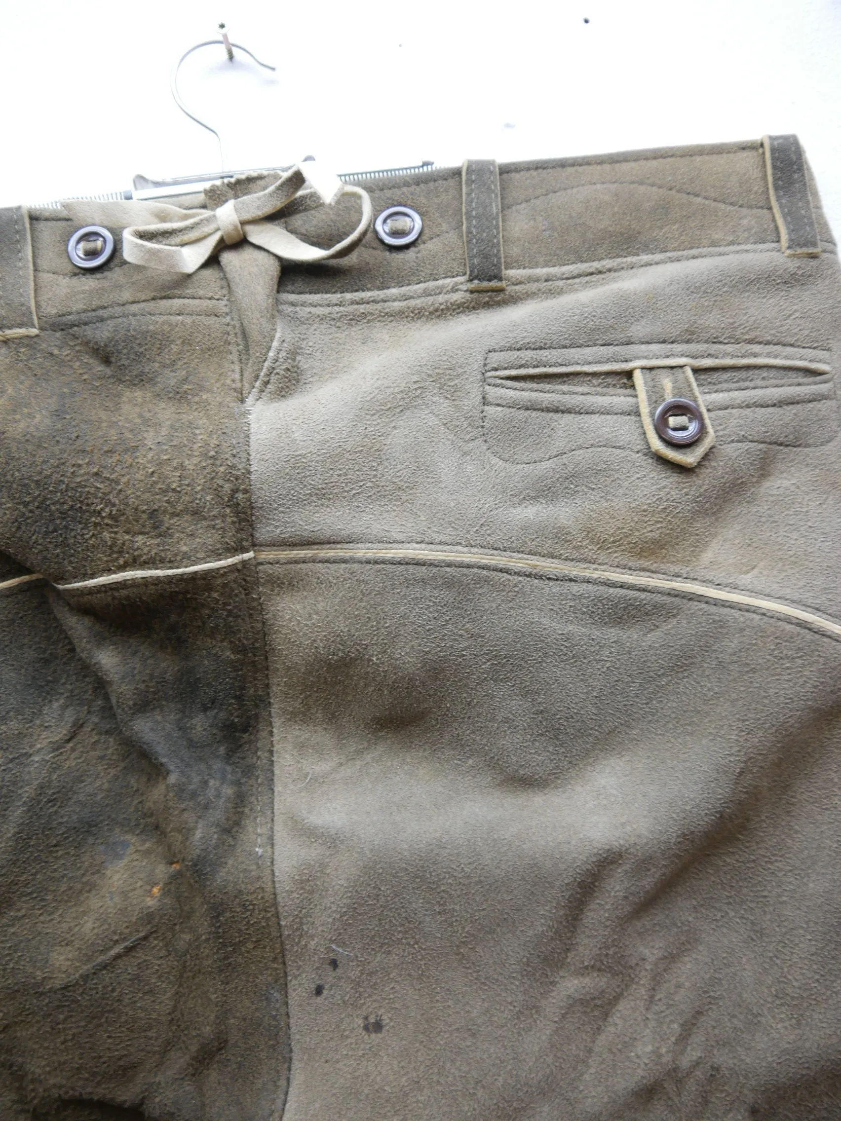 Säckler Lederhose butterweiches Hirschleder Krachlederne Kniebund Gr.54
