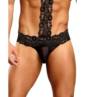 Tanga mit Halsreif für Herren - Schwarz online günstig kaufen