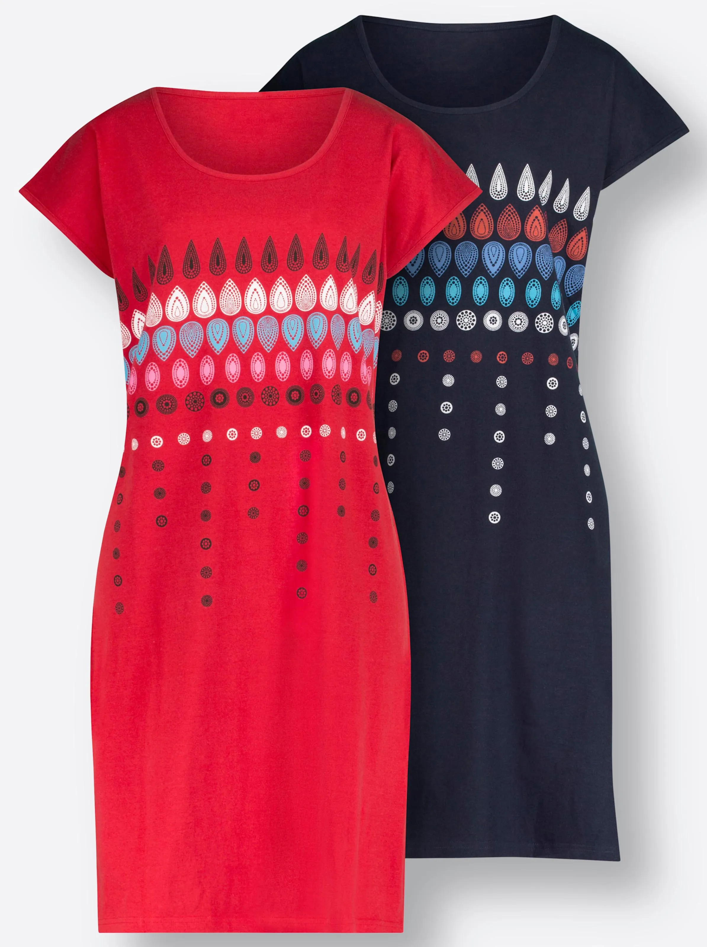 Top Ten Sommerkleid in marine + rot
